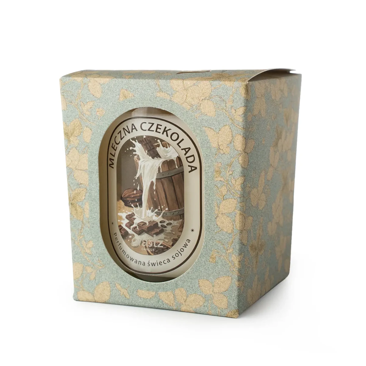 Świeca sojowa Mleczna Czekolada 165 g w ozdobnym pudełku – Craftz Candle