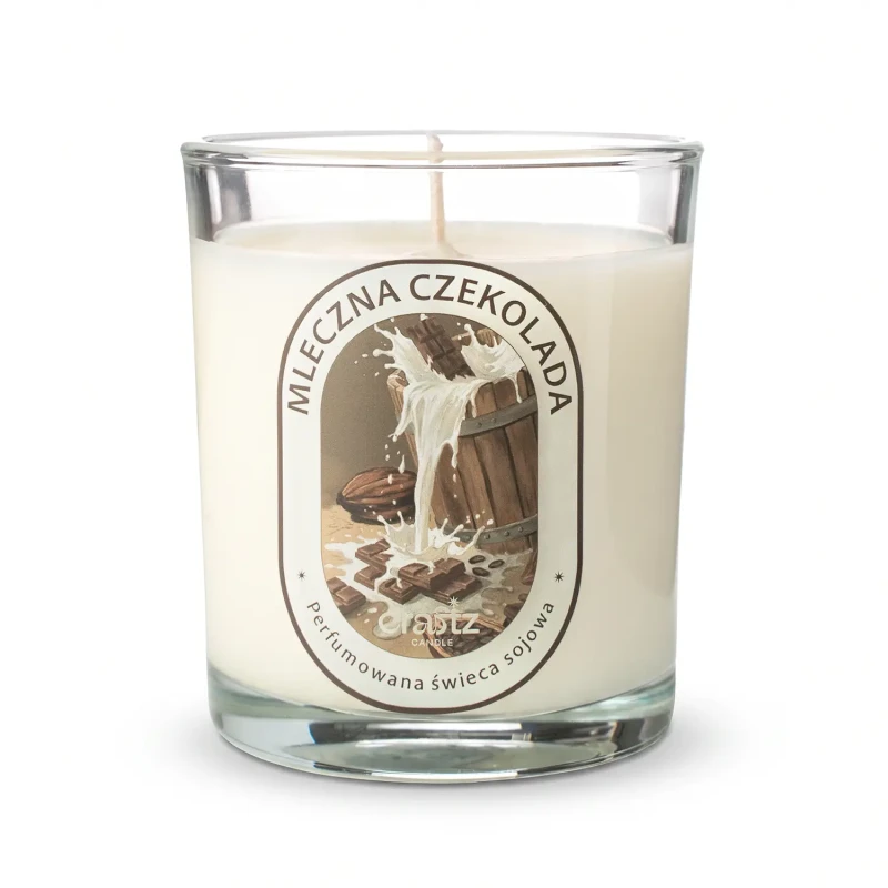 Świeca sojowa Mleczna Czekolada 165 g w szklanym naczyniu – Craftz Candle