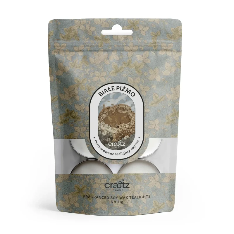 Tealighty sojowe zapachowe Białe Piżmo 6 sztuk w opakowaniu – Craftz Candle