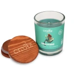 Świeca sojowa Mermaid z drewnianym wieczkiem – otwarte szklane naczynie Craftz Candle
