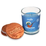 Świeca sojowa Fisherman z drewnianym wieczkiem – otwarte szklane naczynie Craftz Candle