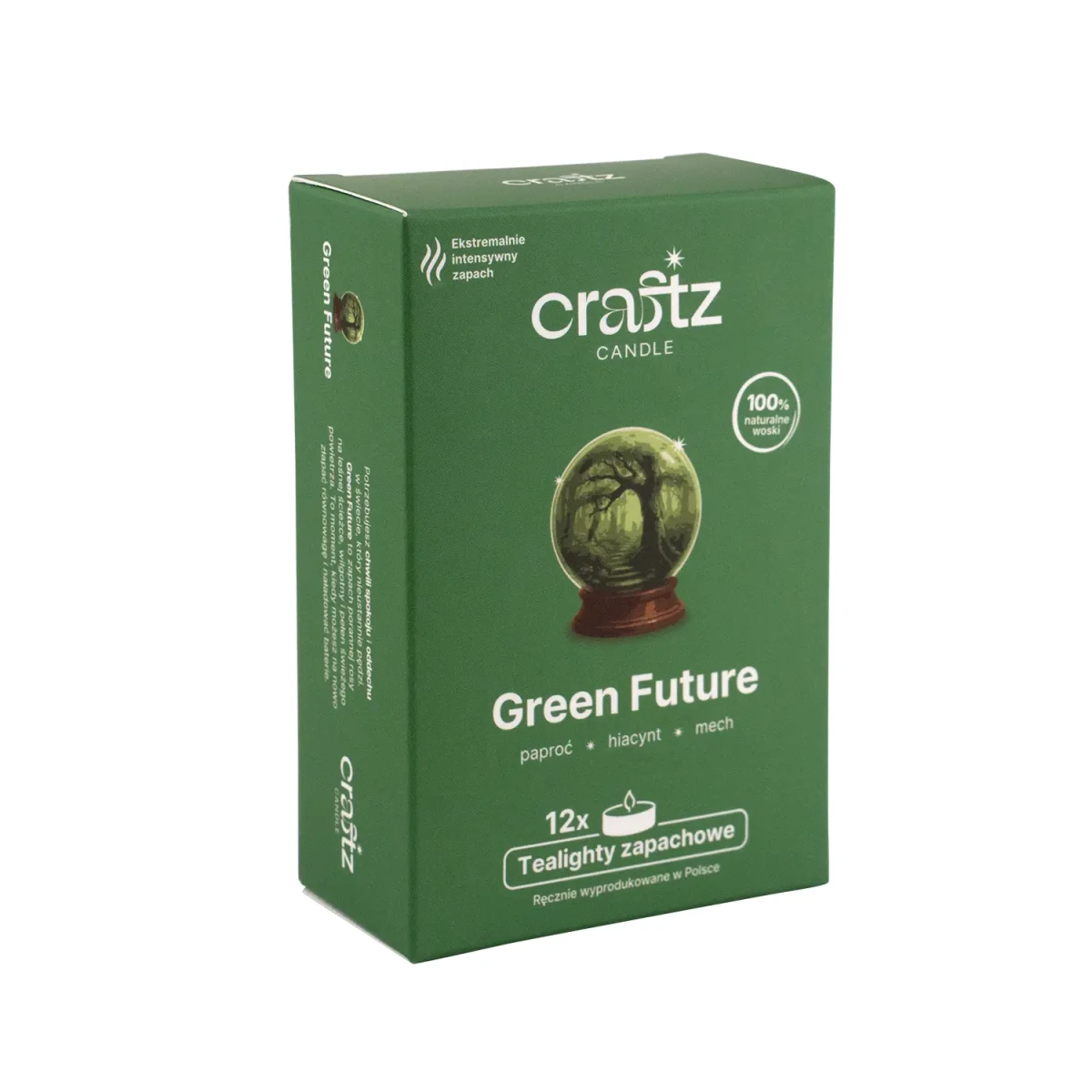 Tealighty sojowe Green Future 12 sztuk – opakowanie Craftz Candle