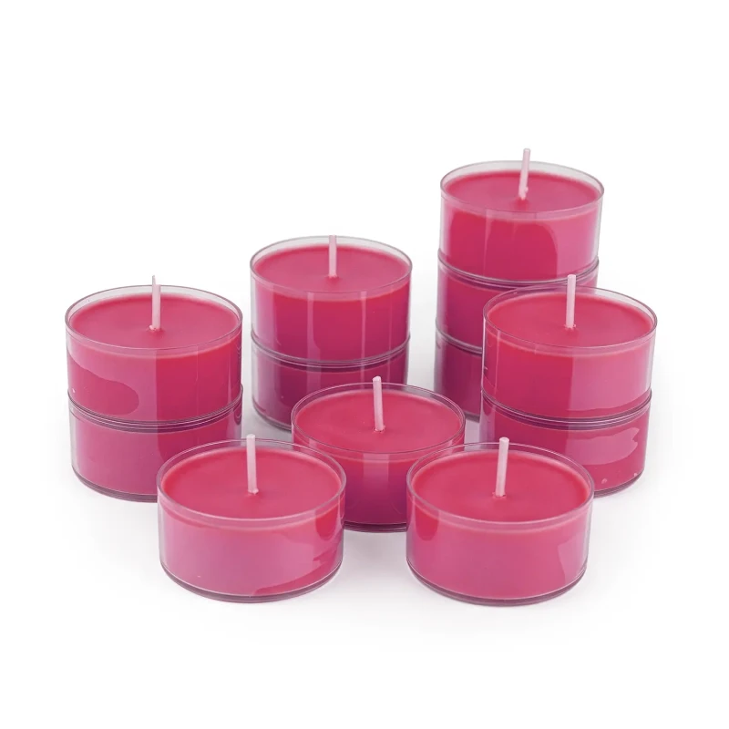 Tealighty sojowe Pink World 12 sztuk w przezroczystych osłonkach – Craftz Candle