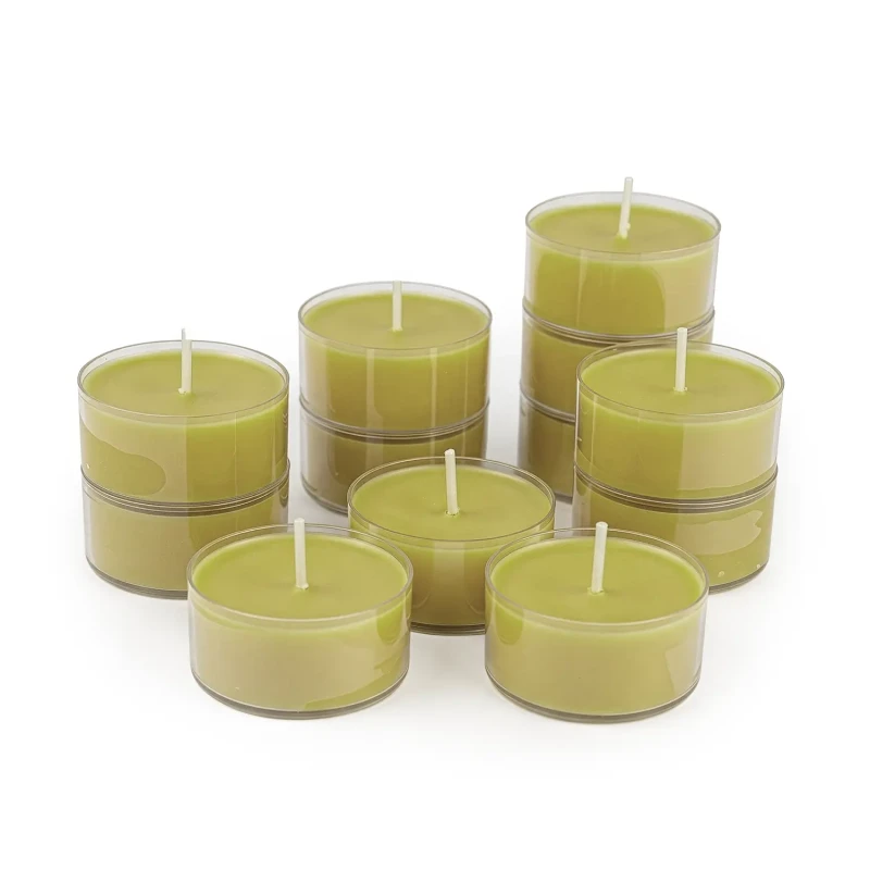 Tealighty sojowe Pistachio Latte 12 sztuk w przezroczystych osłonkach – Craftz Candle
