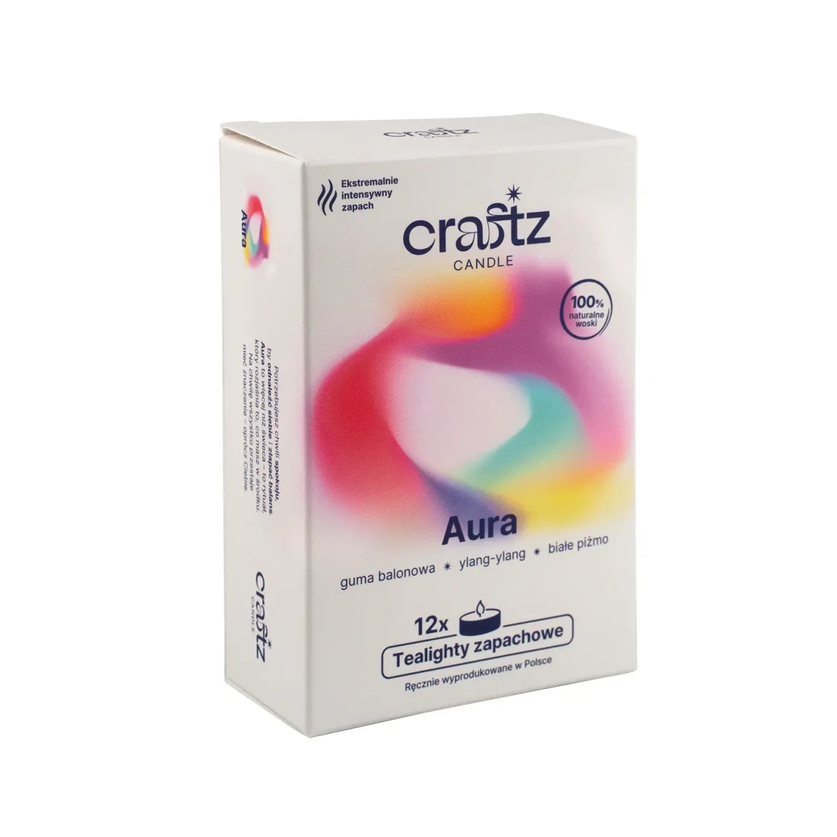 Tealighty sojowe Aura 12 sztuk – opakowanie Craftz Candle