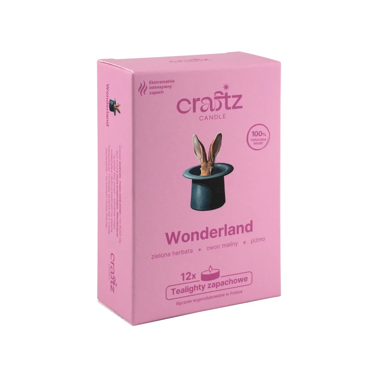 Tealighty sojowe Wonderland 12 sztuk – opakowanie Craftz Candle