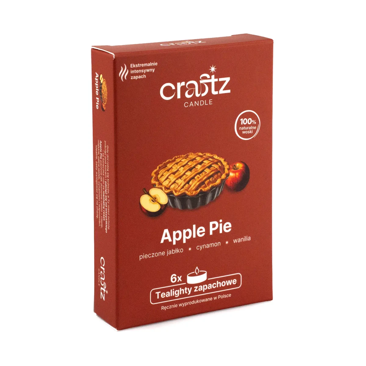 Tealighty zapachowe Apple Pie 6 sztuk – Craftz Candle