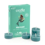 Tealighty zapachowe Mermaid 6 sztuk – ozon, gardenia i drzewo gwajakowe – Craftz Candle