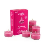 Tealighty sojowe Pink World 12 sztuk z opakowaniem – Craftz Candle