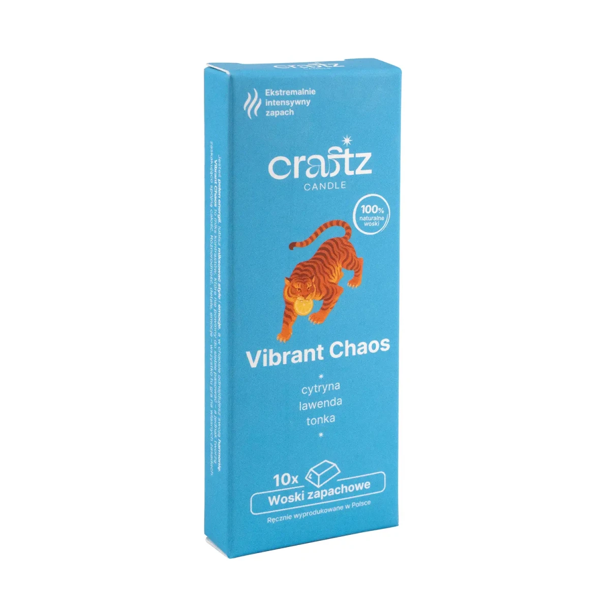 Woski zapachowe Vibrant Chaos 10 sztuk – cytryna, lawenda i tonka – Craftz Candle