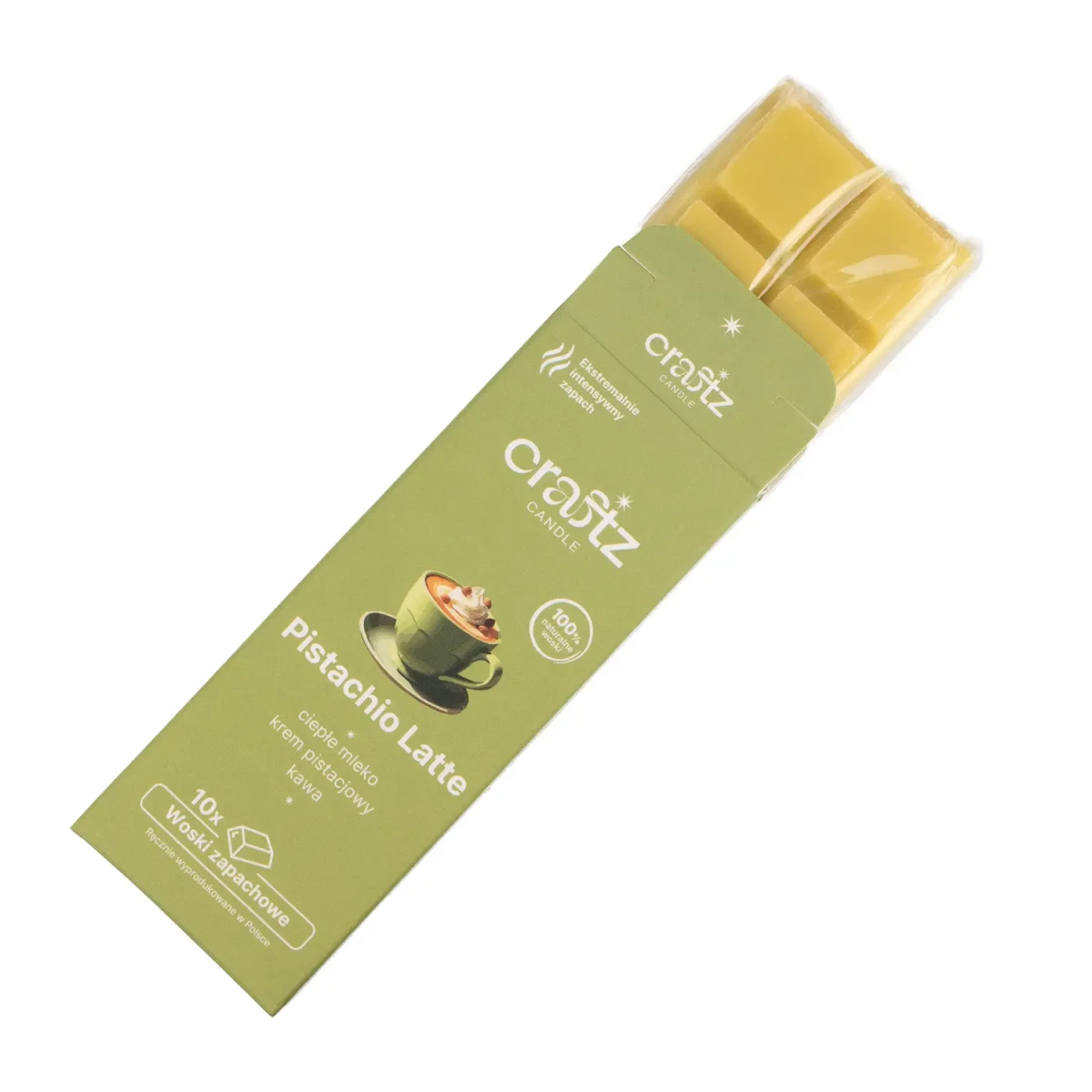 Woski zapachowe Pistachio Latte 10 sztuk w opakowaniu – Craftz Candle