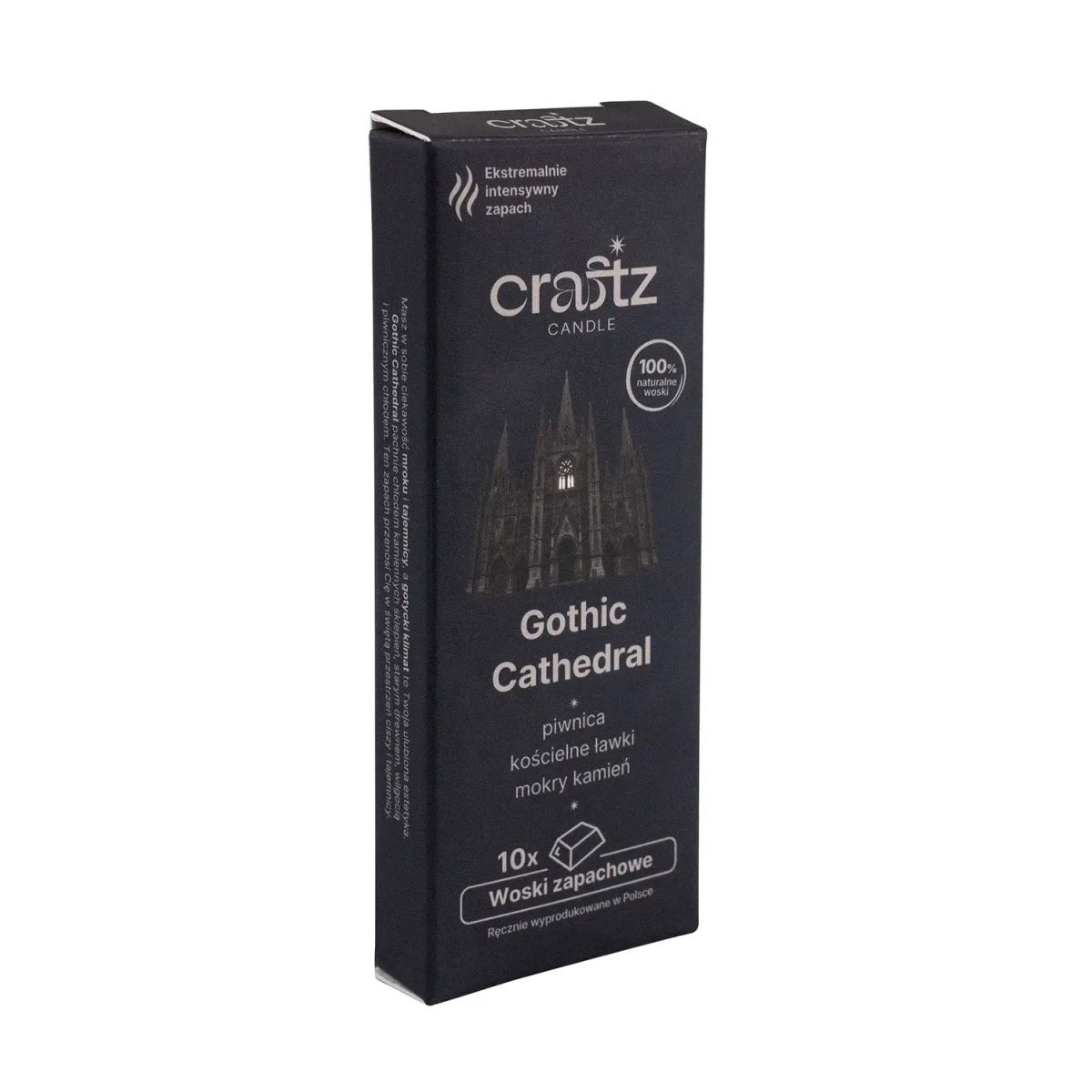 Woski zapachowe Gothic Cathedral 10 sztuk – piwnica, kościelne ławki i mokry kamień – Craftz Candle