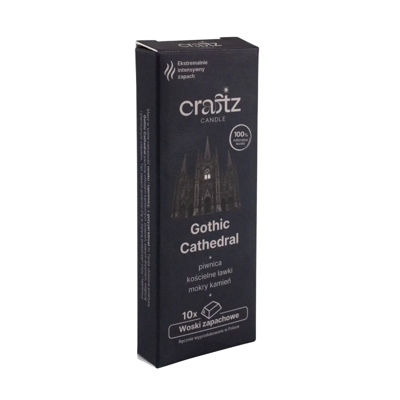 Woski zapachowe Gothic Cathedral 10 sztuk – piwnica, kościelne ławki i mokry kamień – Craftz Candle