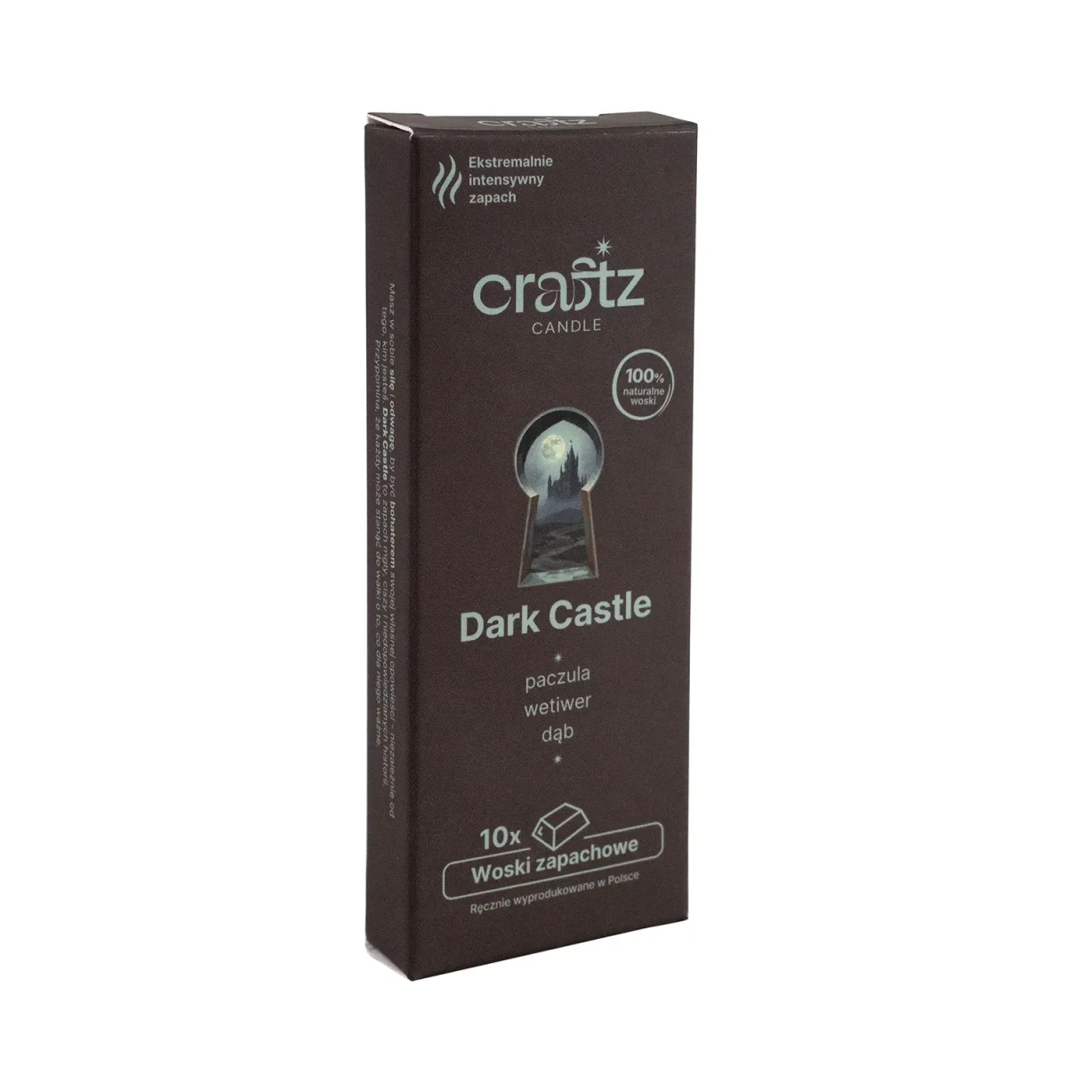Woski zapachowe Dark Castle 10 sztuk – paczula, wetiwer i dąb – Craftz Candle