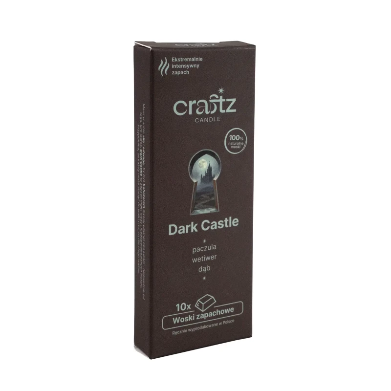 Woski zapachowe Dark Castle 10 sztuk – paczula, wetiwer i dąb – Craftz Candle