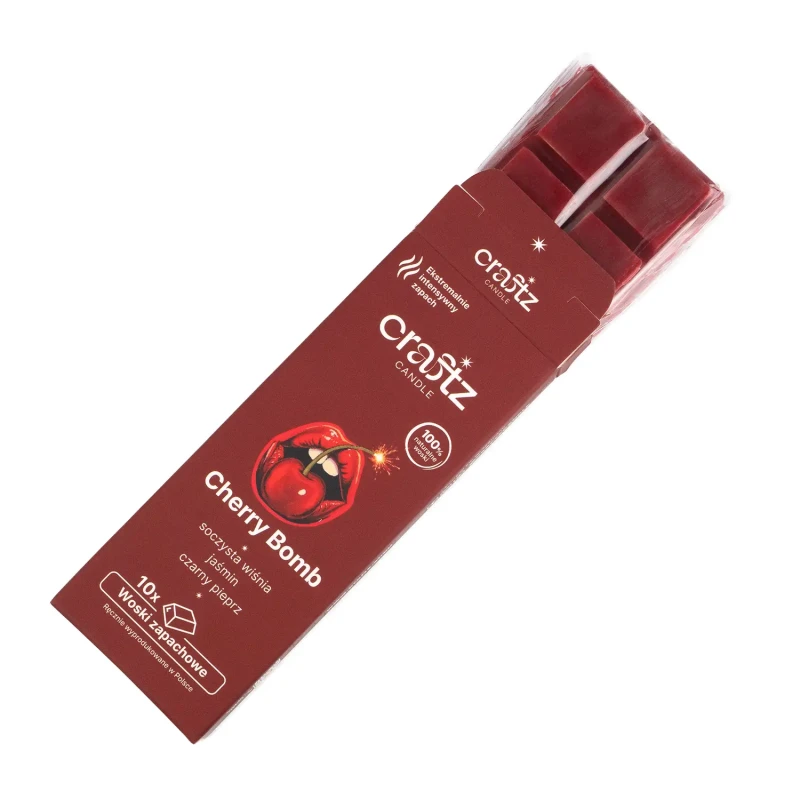 Woski zapachowe Cherry Bomb 10 sztuk w opakowaniu – Craftz Candle
