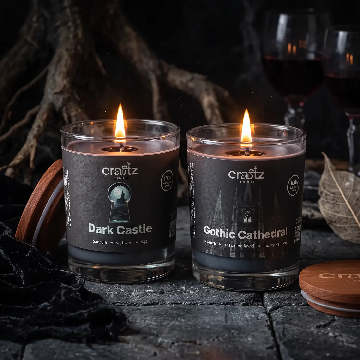 Świece na Halloween Gothic Cathedral i Dark Castle